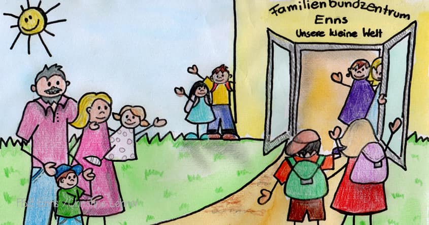 Familienbundzentrum Enns Zeichnung Kinder